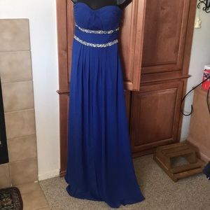 Aspeed Blue Jewel Accent Gown